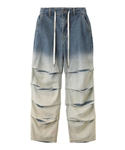 GRADIENT DENIM EASY PANTS