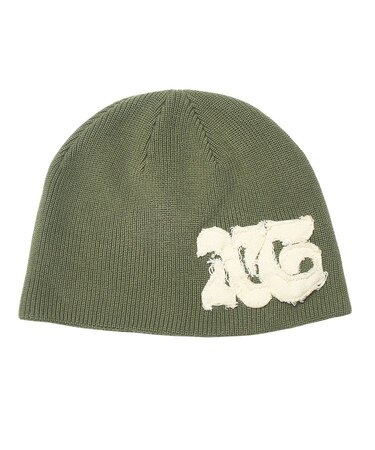DISTRESSED LOGO PATCH BEANIE
