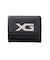 XG EMBLEM BUCKLE FAUX LEATHER MINI WALLET
