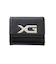 XG EMBLEM BUCKLE FAUX LEATHER MINI WALLET