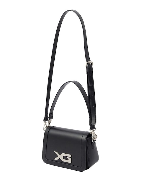 XG EMBLEM BUCKLE 2WAY FAUX LEATHER BAG
