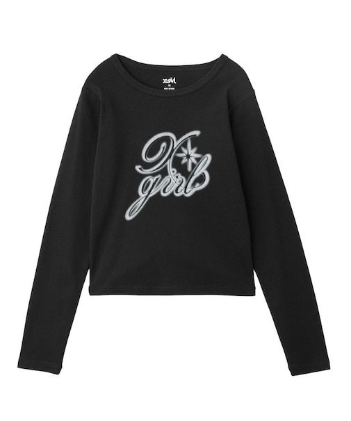 SPRAY LOGO L/S TOP