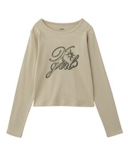 SPRAY LOGO L/S TOP