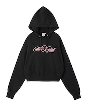 CURSIVE LOGO EMBROIDERY COMPACT SWEAT HOODIE