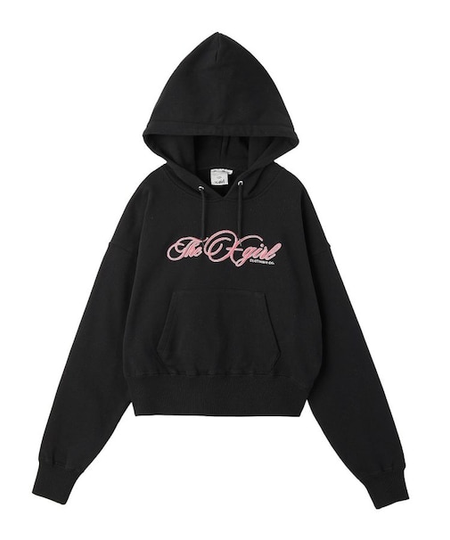 CURSIVE LOGO EMBROIDERY COMPACT SWEAT HOODIE