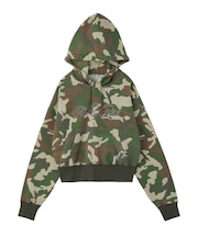 CURSIVE LOGO EMBROIDERY COMPACT SWEAT HOODIE