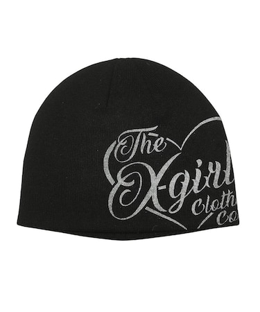 HEART SCRIPT LOGO BEANIE