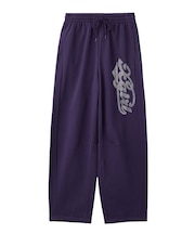 RHINESTONE CURSIVE LOGO SWEAT PANTS