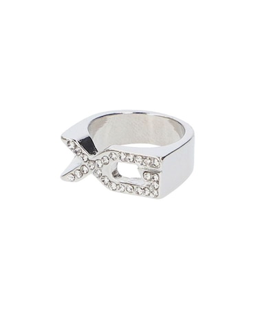 XG EMBLEM RHINESTONE RING