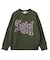 SCRATCHED LOGO JACQUARD KNIT TOP