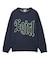 SCRATCHED LOGO JACQUARD KNIT TOP