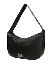 METAL PLATE LABEL SHOULDER BAG