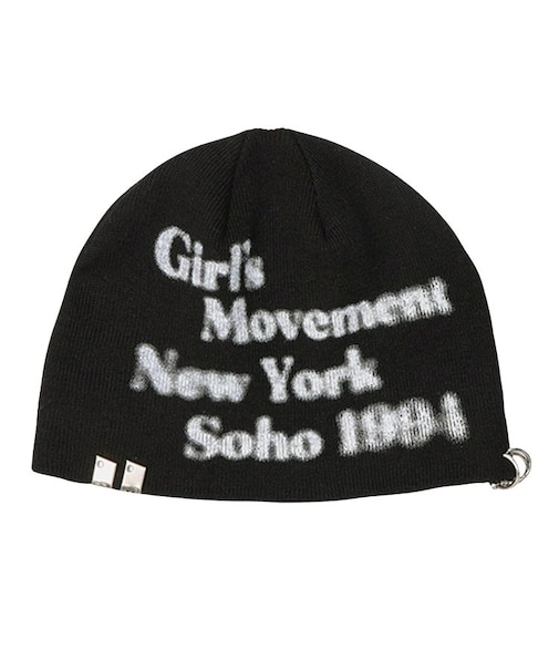 CHARM ACCENT PRINTED BEANIE