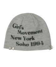 CHARM ACCENT PRINTED BEANIE