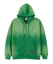 OVERDYED ZIP UP SWEAT HOODIE