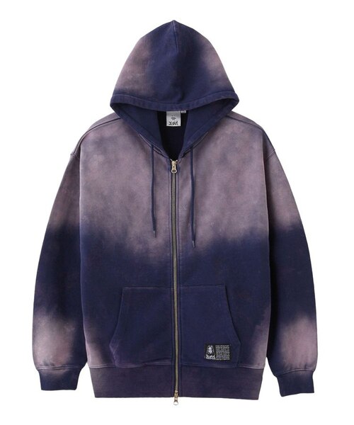 OVERDYED ZIP UP SWEAT HOODIE｜エックスガールの通販｜&mall（アンド