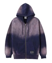 OVERDYED ZIP UP SWEAT HOODIE