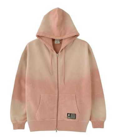 OVERDYED ZIP UP SWEAT HOODIE