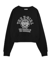 COLLEGE LOGO COMPACT SWEAT TOP
