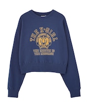 COLLEGE LOGO COMPACT SWEAT TOP