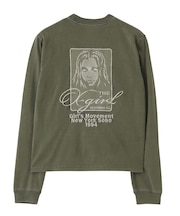 PIGMENT DYED FACE AND LOGO SQUARE PATCH L/S TEE