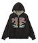 COLLEGE LOGO JACQUARD ZIP UP KNIT HOODIE