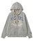 COLLEGE LOGO JACQUARD ZIP UP KNIT HOODIE