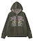 COLLEGE LOGO JACQUARD ZIP UP KNIT HOODIE
