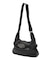 OVAL LOGO CLASP FAUX LEATHER SHOULDER BAG