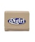 OVAL LOGO CLASP FAUX LEATHER MINI WALLET