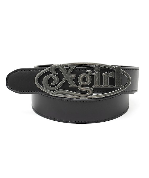 OVAL LOGO CLASP FAUX LEATHER BELT｜エックスガールの通販｜&mall