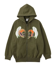 HEART AND WING ZIP UP SWEAT HOODIE