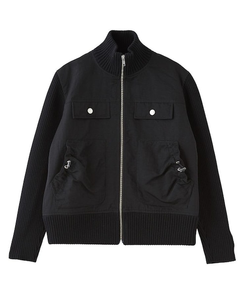 RIBBED SLEEVE WOVEN JACKET｜エックスガールの通販｜&mall（アンド