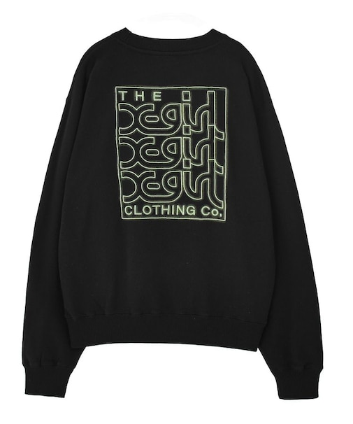 NEON BOX EMBROIDERED LOGO SWEAT TOP