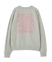 NEON BOX EMBROIDERED LOGO SWEAT TOP