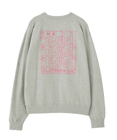 NEON BOX EMBROIDERED LOGO SWEAT TOP