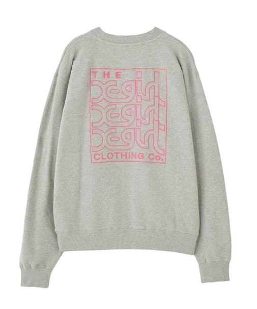 NEON BOX EMBROIDERED LOGO SWEAT TOP