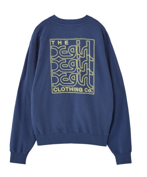 NEON BOX EMBROIDERED LOGO SWEAT TOP