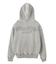 BLEACHED LOGO PATCH ZIP UP SWEAT HOODIE