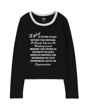 LETTERING L/S COMPACT TOP