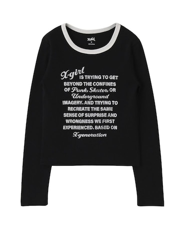 LETTERING L/S COMPACT TOP