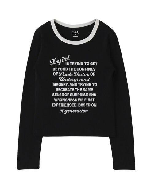 LETTERING L/S COMPACT TOP