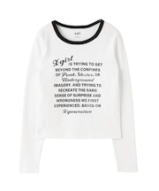 LETTERING L/S COMPACT TOP