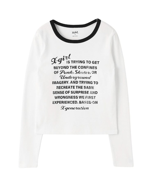 LETTERING L/S COMPACT TOP