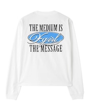 OVAL LOGO AND MESSAGE L/S TEE