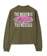 OVAL LOGO AND MESSAGE L/S TEE