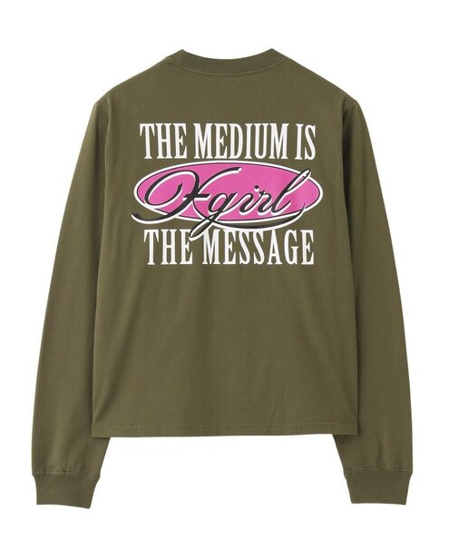 OVAL LOGO AND MESSAGE L/S TEE