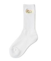 HEART AND WING EMBROIDERED SOCKS