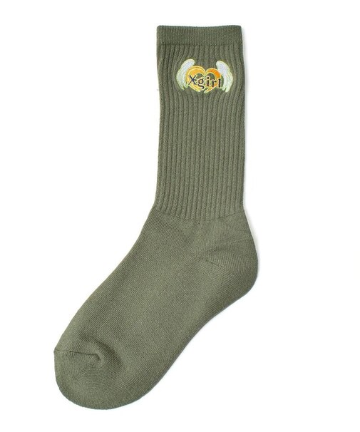 HEART AND WING EMBROIDERED SOCKS