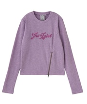 ZIP HEM COMPACT RIBBED TOP